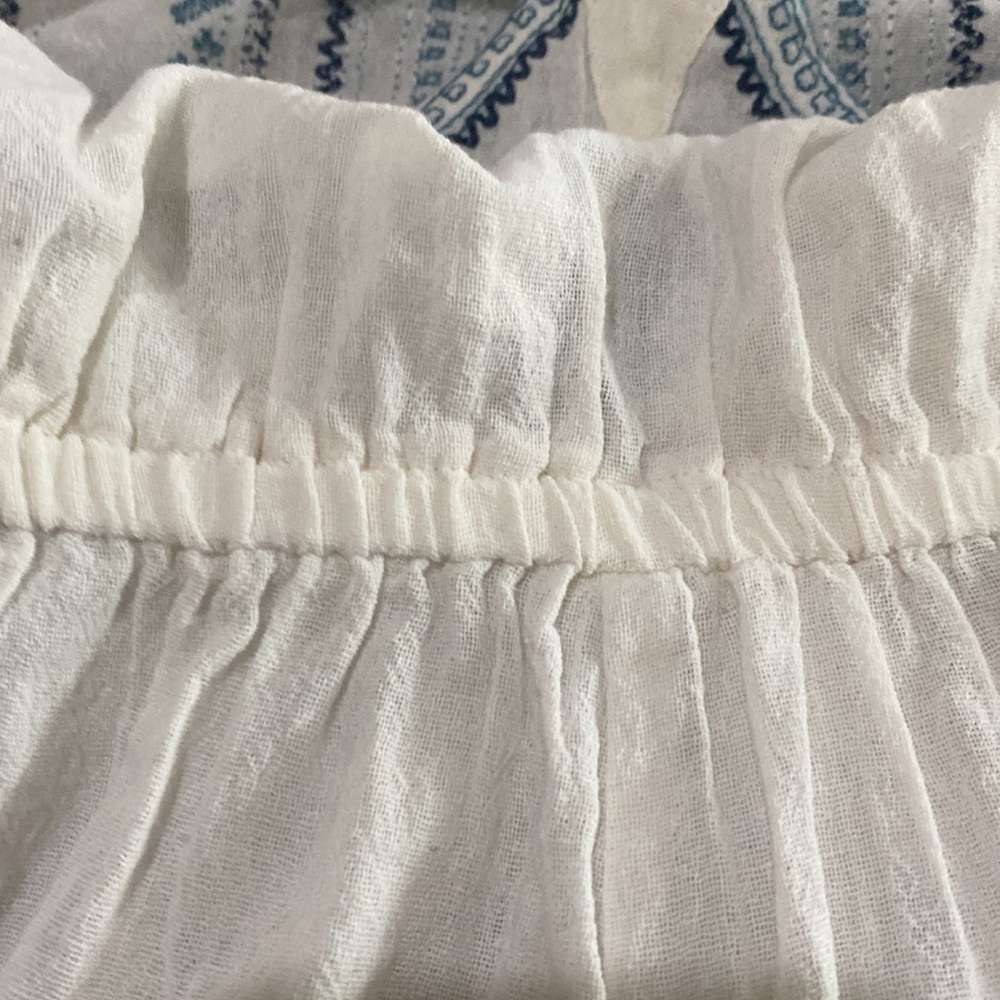 NWOT Star Mela Cotton Blue & White Embroidered Sleeveless Romper💙🤍💙 - Picture 12 of 14